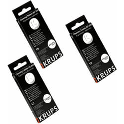 Krups - Lot de 3 boîtes de pastilles détergentes (XS300010) Accessoires et entretien magimix, rowenta, seb