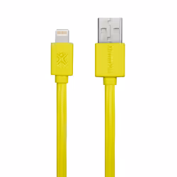 XtremeMac USB/Lightning, 1 m, 1 m, Lightning, USB A, Jaune, Droit, Droit