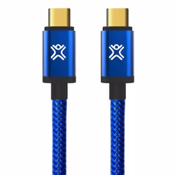 XtremeMac XCL-UCC-23, 1,2 m, USB C, USB C, USB 3.2 Gen 1 (3.1 Gen 1), Bleu