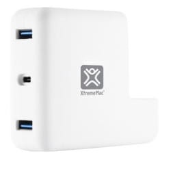 XtremeMac XWH-MCA-03 chargeur d'appareils mobiles Ordinateur portable Blanc Secteur Intérieure