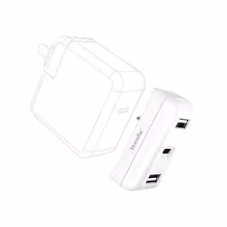 XtremeMac XWH-MCA-03 chargeur d'appareils mobiles Ordinateur portable Blanc Secteur Intérieure