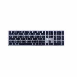 XtremeMac XWH-MAK-13, Taille réelle (100 %), RF sans fil + Bluetooth, AZERTY, Aluminium