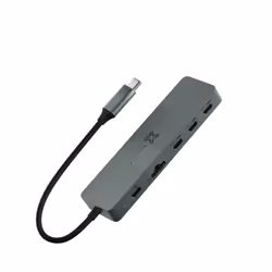 XtremeMac HUB USB-C MAX PRO - 5 Ports (3* USB-C,, USB Type-C, USB Type-C, 40000 Mbit/s, USB