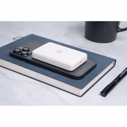 XtremeMac XWH-PMS2-13 banque d'alimentation électrique 5000 mAh Recharge sans fil Blanc