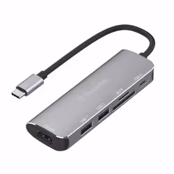 XtremeMac dockingstation, USB Type-C, HDMI, USB Type-C, MiniSD, SDHC, SDXC, 5000 Mbit/s