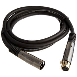 Monoprice 104751 câble audio 1,8 m XLR (3-pin) Noir, Métallique