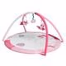 Tapis D Eveil Educatif Rond Avec Arches Rose - Tapis Bebe