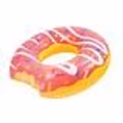 Bouee geante donut rose Ø 119 cm centre Ø 46 cm - Jeu piscine mer