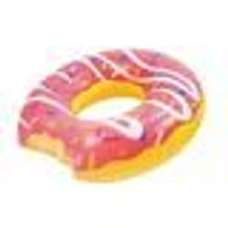 Bouee geante donut rose Ø 119 cm   centre Ø 46 cm - Jeu piscine mer