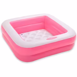 Intex - 57100NPA - Baignoire de douche gonflable rose pour bebe 85x85x23cm