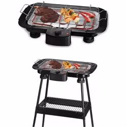 Barbecue Electrique sur Pieds ou de Table noir 2000W