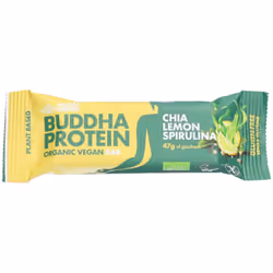 ISWARI - Barre protéinée Buddha bio et vegan au chia citron et spiruline 1 barre de 47g