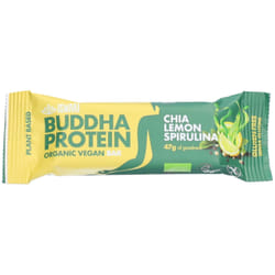 ISWARI - Barre protéinée Buddha bio et vegan au chia citron et spiruline 1 barre de 47g