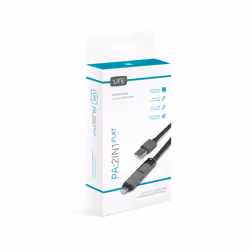 1Life CABLE USB(A) A LIGHTNING/MICROUSB 1M NEGRO câble USB USB A Micro-USB A Noir, Gris - Vue supplémentaire 4