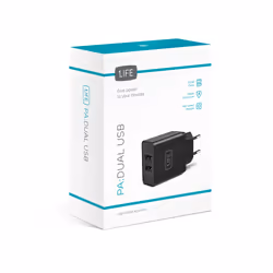 1Life pa:dual usb adaptateur de puissance & onduleur Intérieure Noir