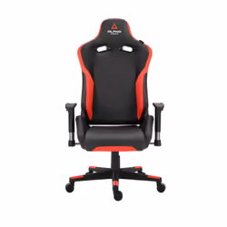 Alpha Gamer AGZETA-BK-R Siège pour jeu vidéo Siège de jeu sur PC Siège rembourré Noir, Rouge