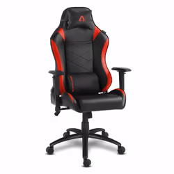 Alpha Gamer AGATENA-BK-RED, Siège de jeu sur PC, 150 kg, Siège rembourré, Dossier rembourré, Noir, Métal