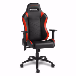 Alpha Gamer AGATENA-BK-RED Siège pour jeu vidéo Siège de jeu sur PC Siège rembourré Noir, Rouge