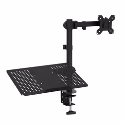 1Life 1IFESPT132717LT, Laptop et bras pour écran, Noir, 43,9 cm (17.3"), 68,6 cm (27"), 8 kg, 180°