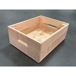 Sans Marque - Caisse en pin brut creabox 40 x 30 x 15 cm