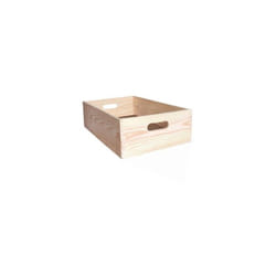 Sans Marque - Panier beige l.40 x P.60 x H.15 cm