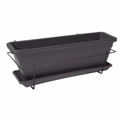Artevasi Kit Veneza, Kit de plantation en pot, Support, Polypropylène (PP), Anthracite, Extérieure, Résistant aux UV