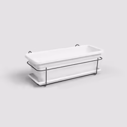 Artevasi Venezia Plant Box Balcony Kit, Blanc, 10 L, 290 mm, 500 mm, 170 mm, 6 pièce(s)