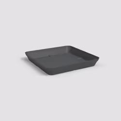 Artevasi Capri Square Saucer, Soucoupe, Anthracite, 340 mm, 340 mm, 45 mm