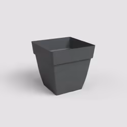Artevasi Capri Square Pot, Anthracite, 30 L, 350 mm, 350 mm, 350 mm, 4 pièce(s)