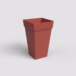 Artevasi Capri Square High Pot, Rouge, 30 L, 300 mm, 300 mm, 495 mm, 4 pièce(s)