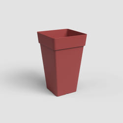 Artevasi Capri Square High Pot Rouge 4 pièce(s)
