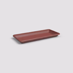 Artevasi Venezia Rectangular Saucer, Soucoupe, Rouge, 175 mm, 780 mm, 33 mm