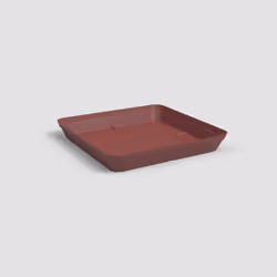 Artevasi Capri Square Saucer, Soucoupe, Rouge, 2,7 L, 280 mm, 280 mm, 40 mm