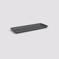 Artevasi Venezia L Rectangular Saucer, Soucoupe, Anthracite, 2,4 L, 200 mm, 527 mm, 34 mm