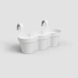 Artevasi Capri Balcony Triple Pot Blanc 4 pièce(s)