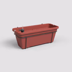 Artevasi Venezia L Plant Box Balcony Kit Sws, Rouge, 18 L, 243 mm, 579 mm, 220 mm, 4 pièce(s)