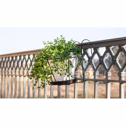 Artevasi Balcony Pot Holder With Saucer Soucoupe