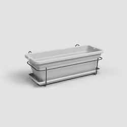 Artevasi Venezia Plant Box Balcony Kit, Gris, 10 L, 290 mm, 500 mm, 170 mm, 6 pièce(s)