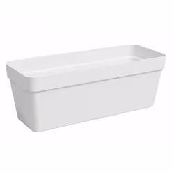 ARTEVASI Jardinière CAPRI - Rectangulaire - Plastique - Blanc L499 x P20 x H181cm