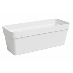 ARTEVASI Jardinière CAPRI - Rectangulaire - Plastique - Blanc L499 x P20 x H181cm