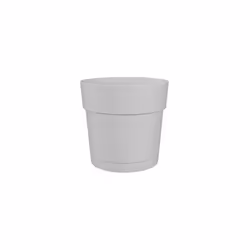 Artevasi - Pot a fleurs et plantes rond capri large - Plastique - Réservoir d'eau - diametre 30 cm - Blanc