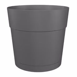 ARTEVASI - POT CAPRI LARGE RÉS. EAU 50CM ANTHRACITE L 49,5 X P 49,5 H 47,2 CM