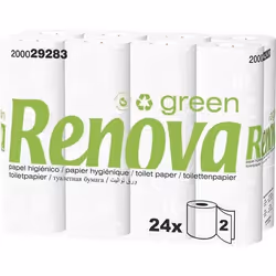 Papier WC 24 rouleaux blanc 2 plis