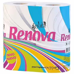 Papier wc 4 rouleaux blanc 2plis renovagreen