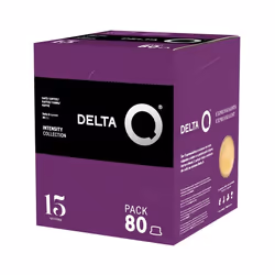 Delta Q mythiQ N°15 Pack 80 Capsules  Compatible uniquement Machines Delta Q