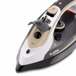 Flama 5342FL Fer à repasser à sec ou à vapeur Semelle céramique Ultraglide 2400 W Beige, Noir, Blanc - Vue supplémentaire 10