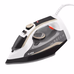Flama 5342FL Fer à repasser à sec ou à vapeur Semelle céramique Ultraglide 2400 W Beige, Noir, Blanc - Vue supplémentaire 7
