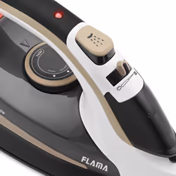 Flama 5342FL Fer à repasser à sec ou à vapeur Semelle céramique Ultraglide 2400 W Beige, Noir, Blanc - Vue supplémentaire 9