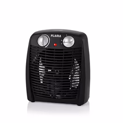 Flama 2308FL, Chauffage de ventilateur électrique, 1,25 m, Intérieure, Noir, Fonctionnement, Rotatif