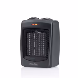 Flama 2317FL, Chauffage de ventilateur électrique, Vitrocéramique, 1,29 m, Intérieure, Noir, Fonctionnement